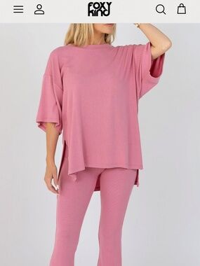 Foxy kind all weekend long pant set